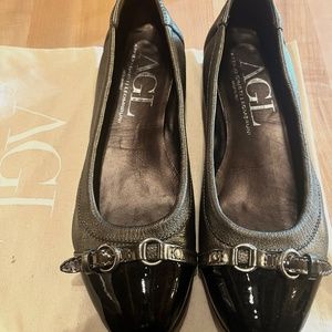 AGL - Attilio Guisti Leombruni MONIKA cap toe leather ballerina flat